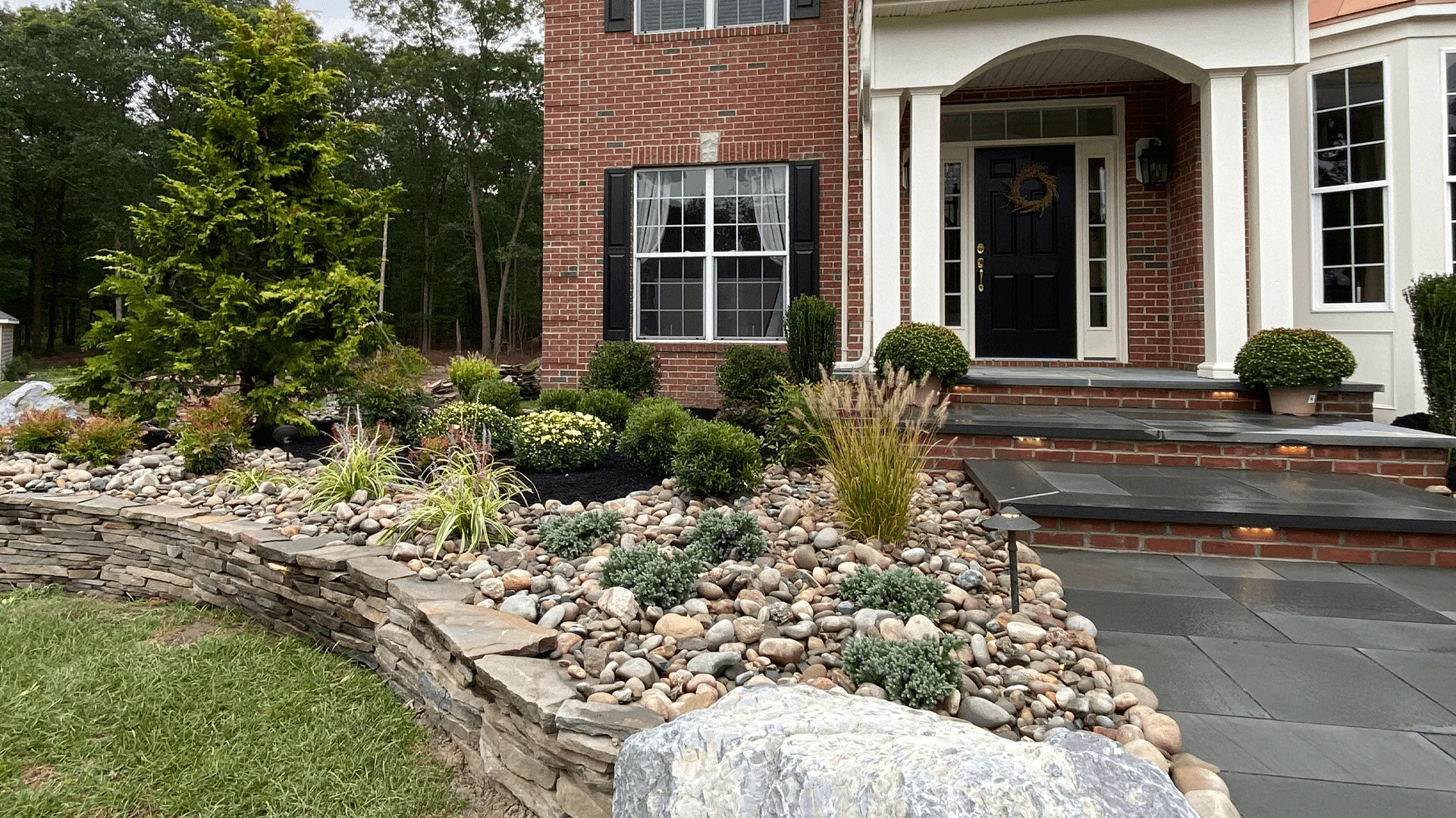 Landscaping Renovations Portfolio River Rock — DiBiase Landscaping