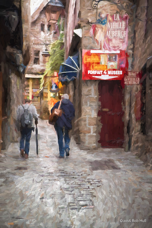 If you stay on Mont Saint Michel, you get to explore the centuries old coblestone streets long before the throng of tourists descend on the island. 