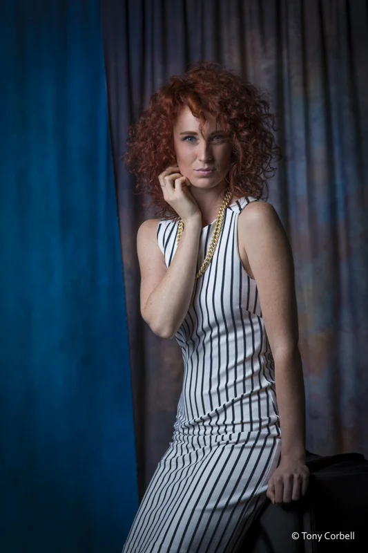 One-light image taken in Austin, TX Aug 8. One light with Profoto B1 and 4' Softbox Octa. Canon 5D Mark III with Sigma 85mm 1.8