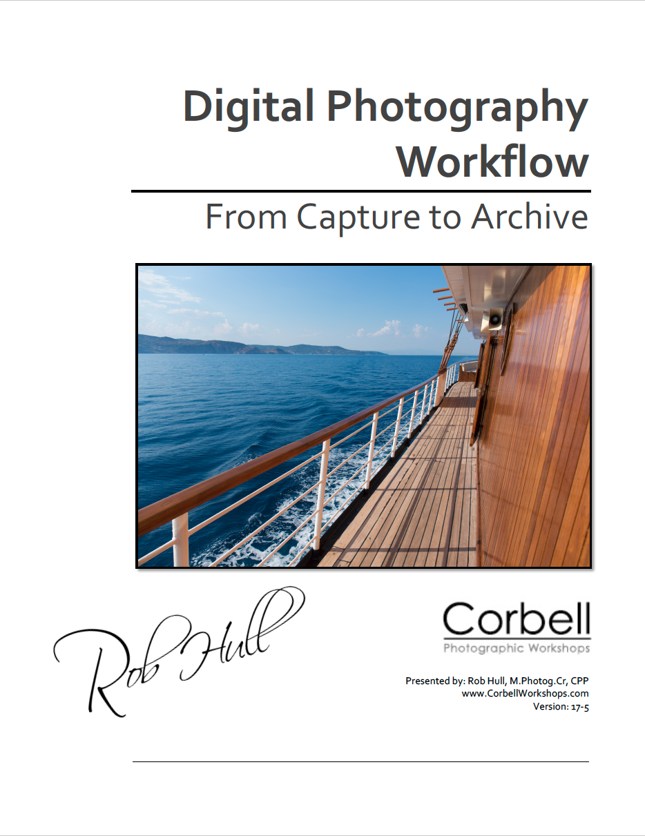 Presentation notes for Digital Photography Workflow presentation