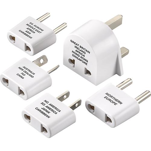 Power adapters are quite small and simply allow you to plug a device with a US plug into a receptacle in another country. Power adapters DO NOT convert the power or frequency, so your device must be rated to work with that country's power. 