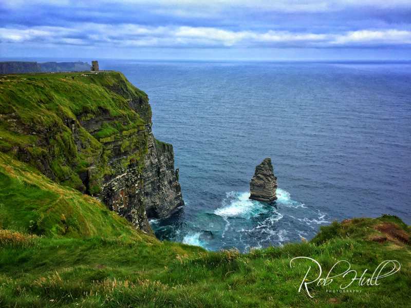 At the Cliffs of Mohr, we were able to get it before the general public so we could have some unincumbered time to photograph this spectacular landscape. 