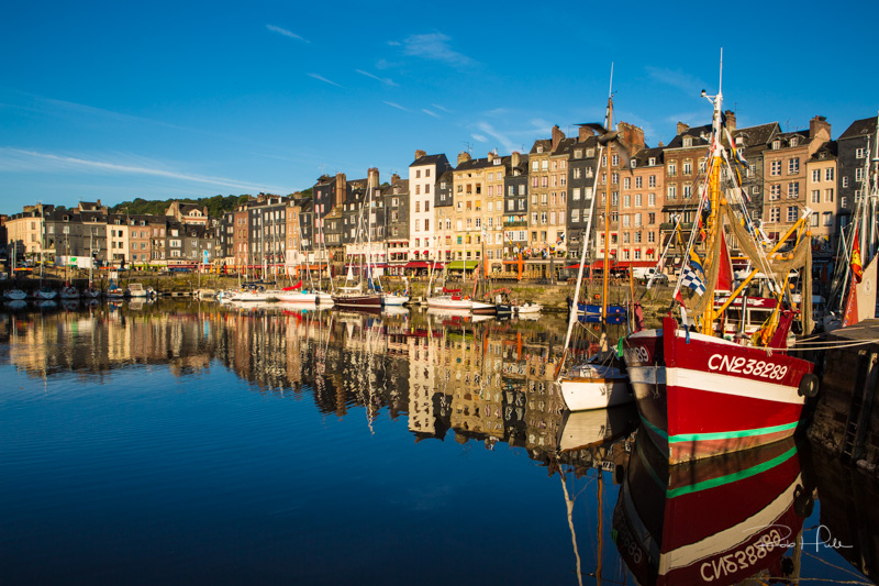 The harbor in Honfleur, France.