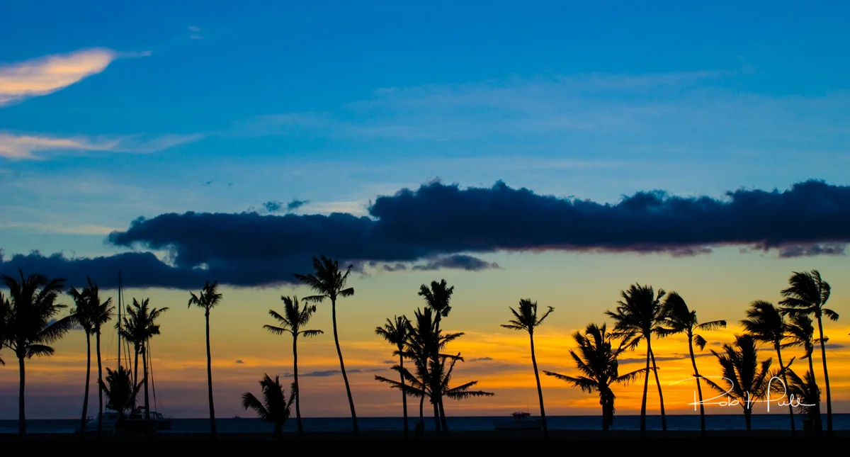 Sunset on Anaeho'omalu Beach