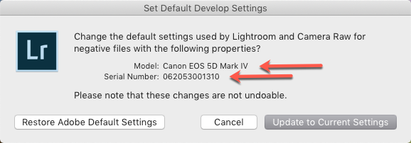 Set Default Develop Settings-Model-Serial.png