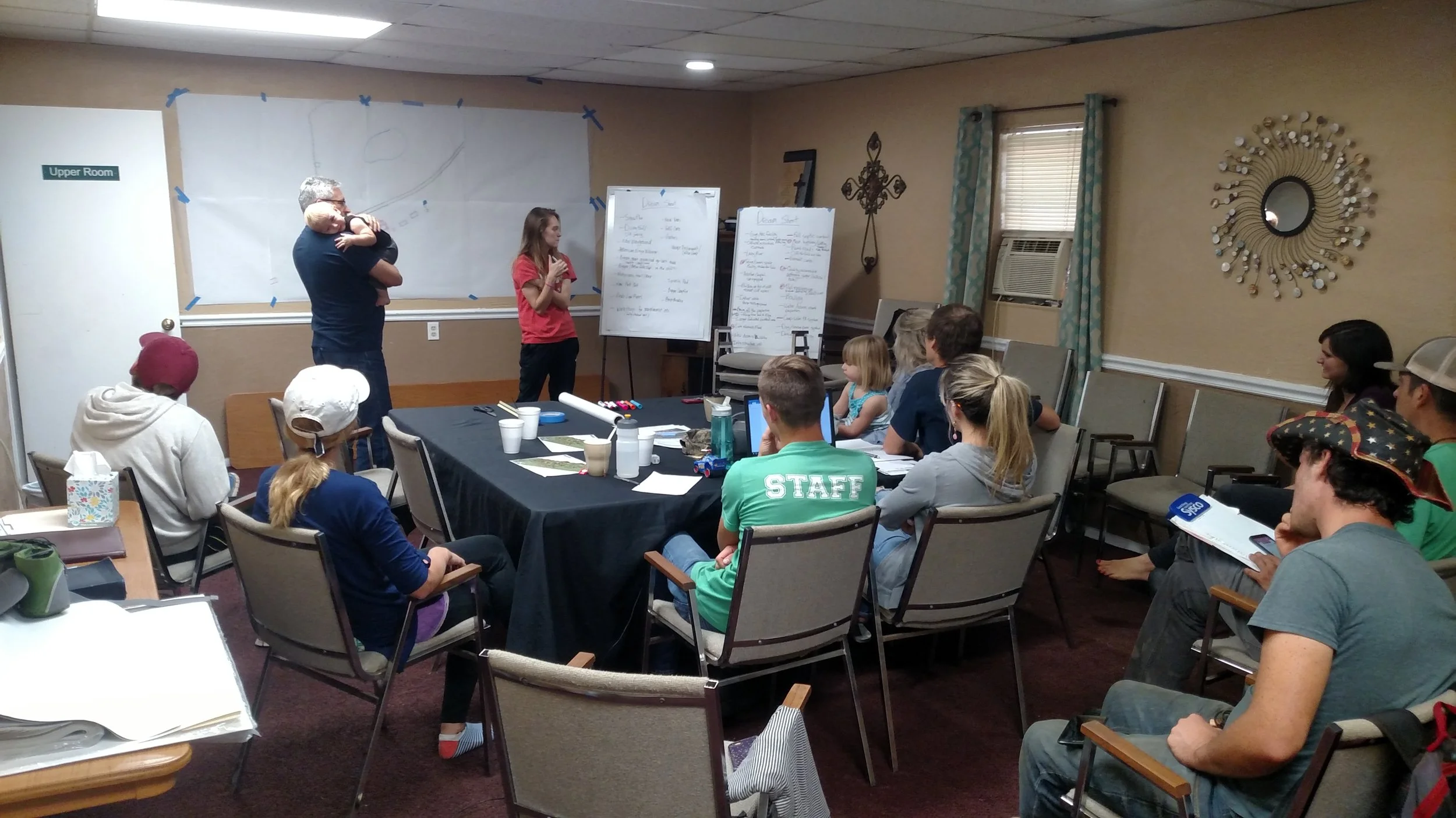 Staff planning meeting for the project and future dreams!