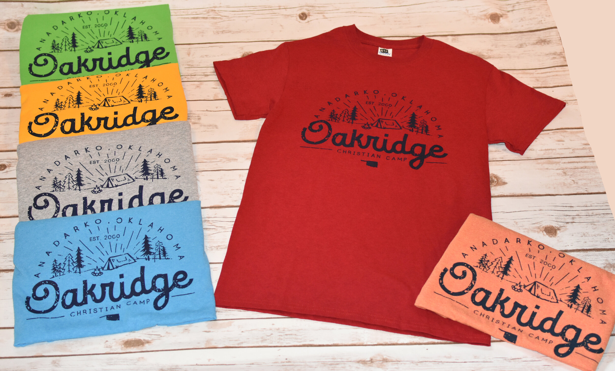 Oakridge T shirts different colors.JPG