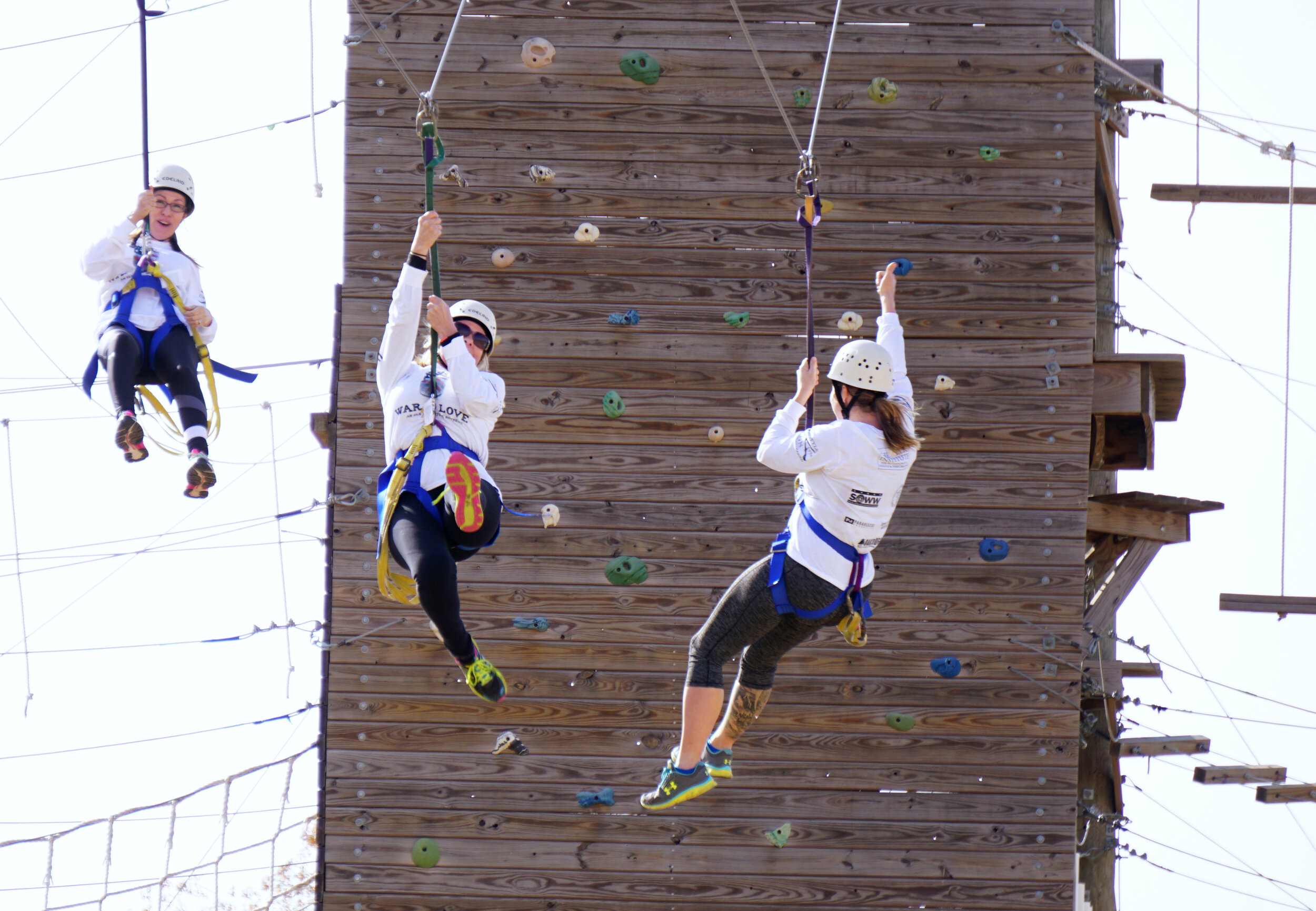 Military Spouses on the Ropes Course