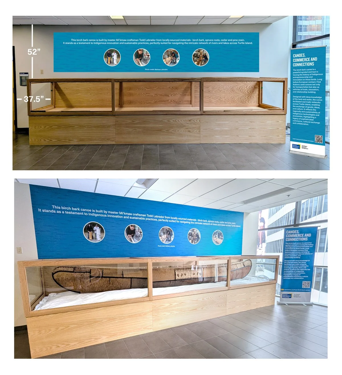 Ted Rogers School of Management Birchbark Canoe Installation
   
Toronto Metropolitan University 