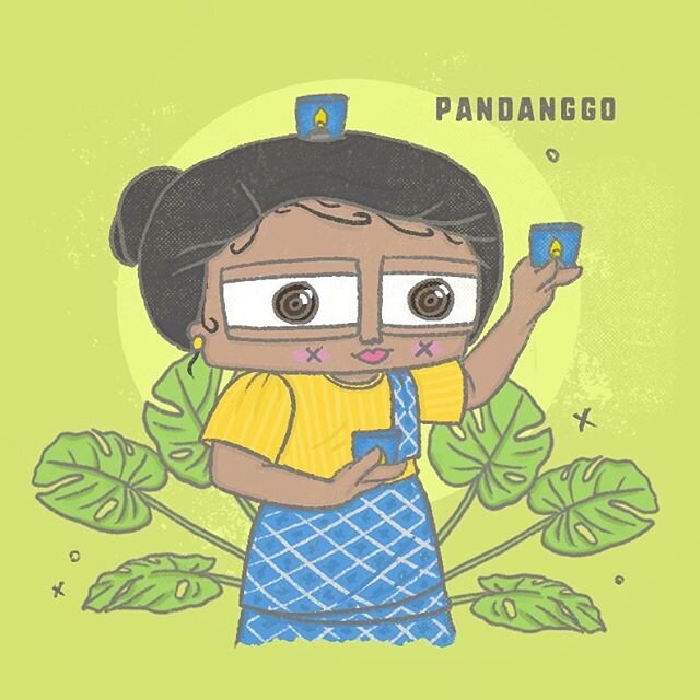 -this is #pandanggo-filipino folk dance. the one that i drew is pandanggo sa ilaw which is performed while balancing candles on their hands and head. 
like my previous post, the coloring book version is available on #etsy with all proceeds going to @