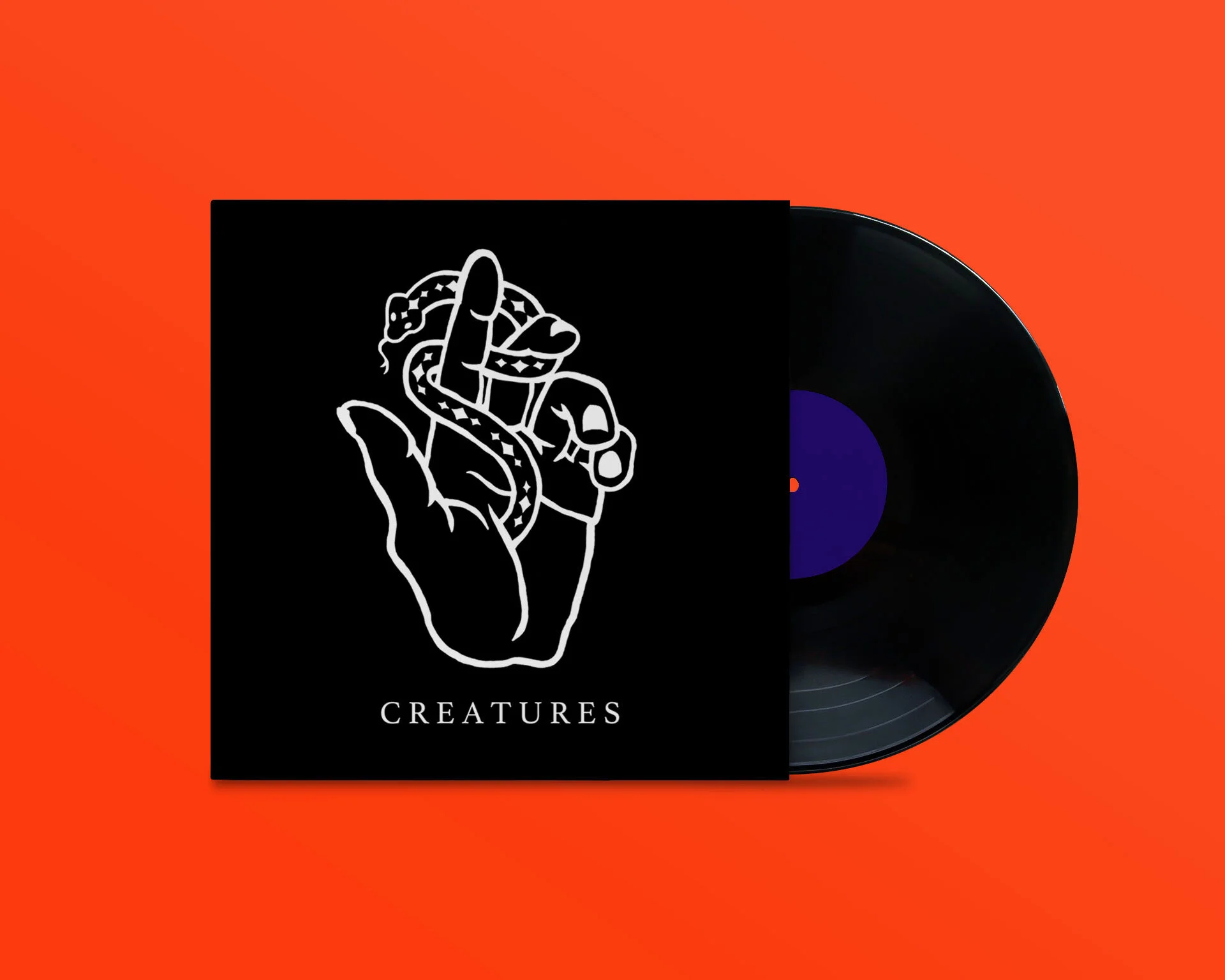 Album art and design for LA band, Crooked Barrel of Snakes.