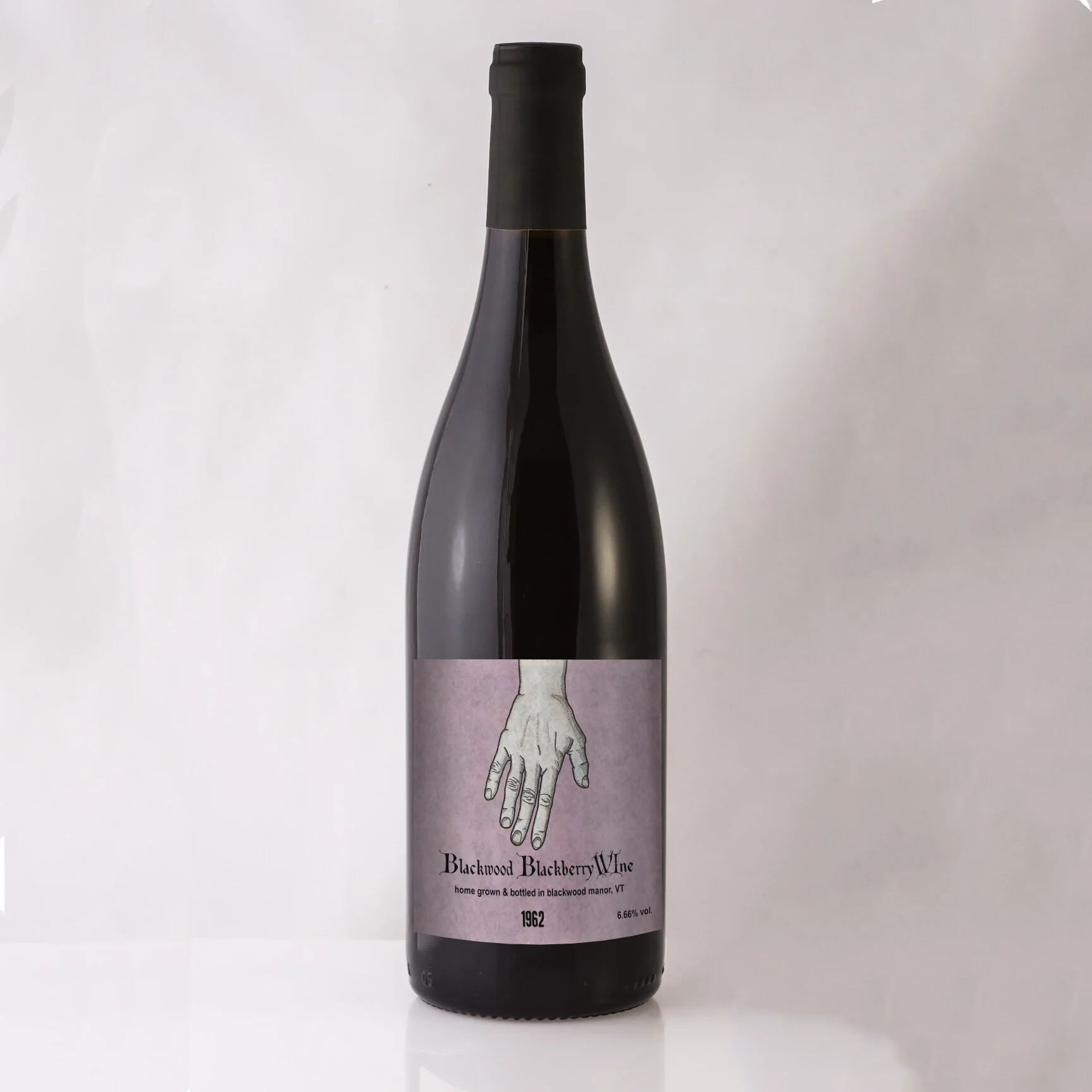 Wine label inspired by the book "We Have Always Lived in the Castle" by Shirley Jackson.