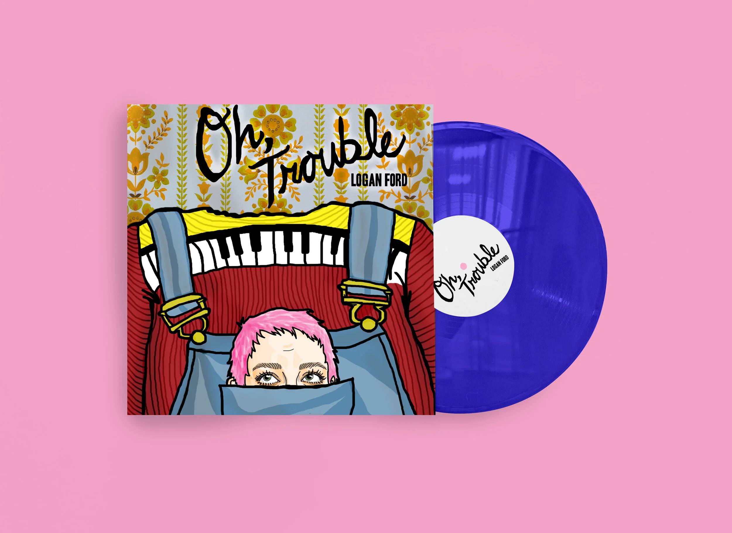 EP art and design for LA-based singer/songwriter Logan Ford.