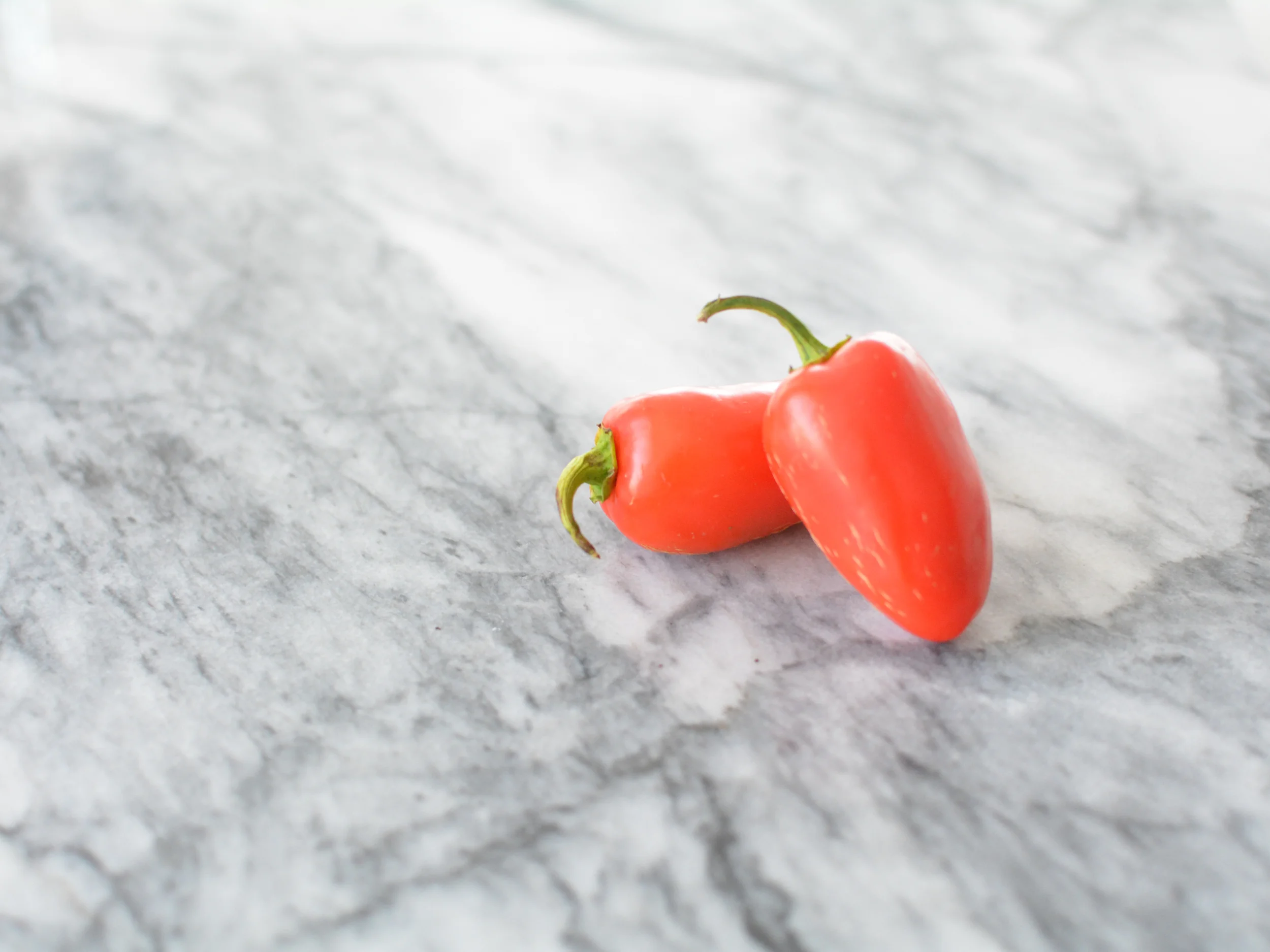 Same goes for these red jalapeño peppers.