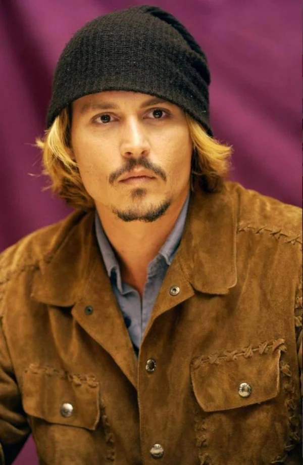 Blonde or brunette, Johnny Depp rocks a beanie!