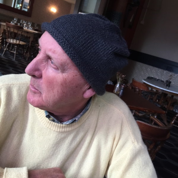 Dad wearing Slouch Beanie