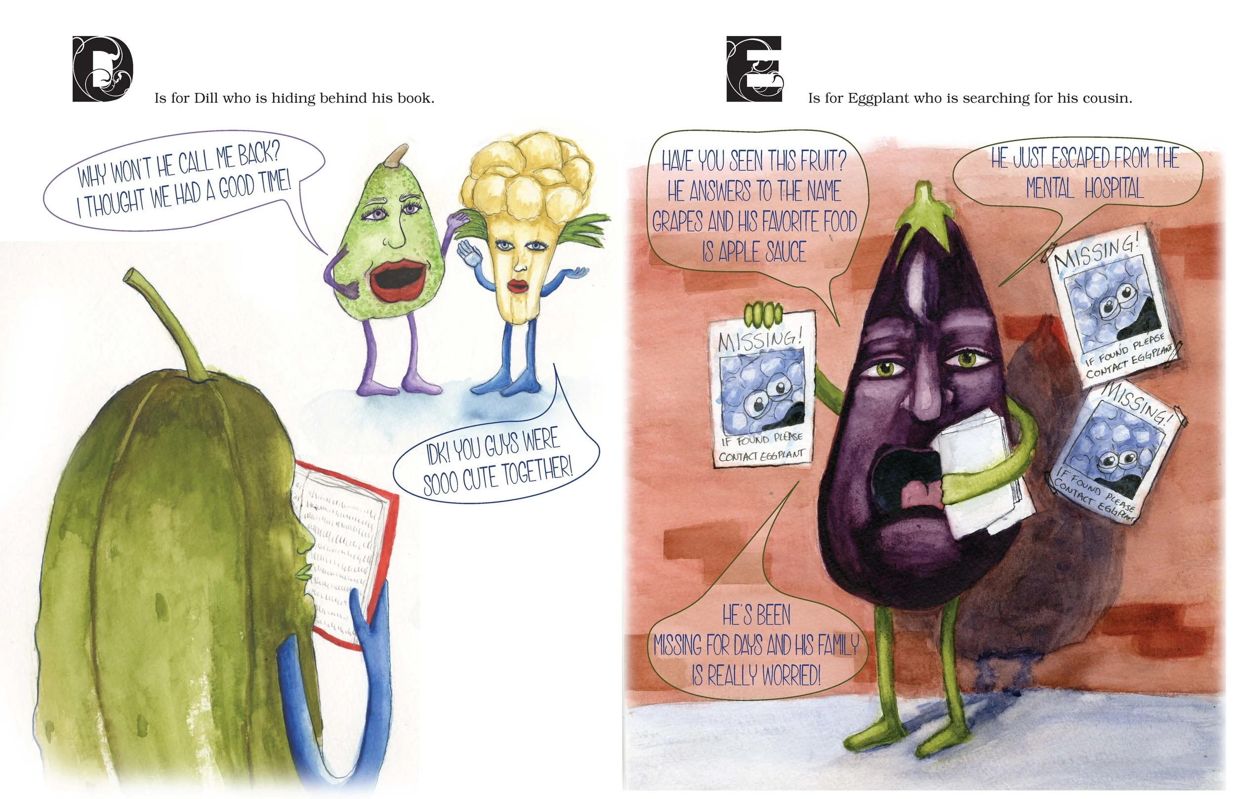 "A is for Asshole" Pages D&E