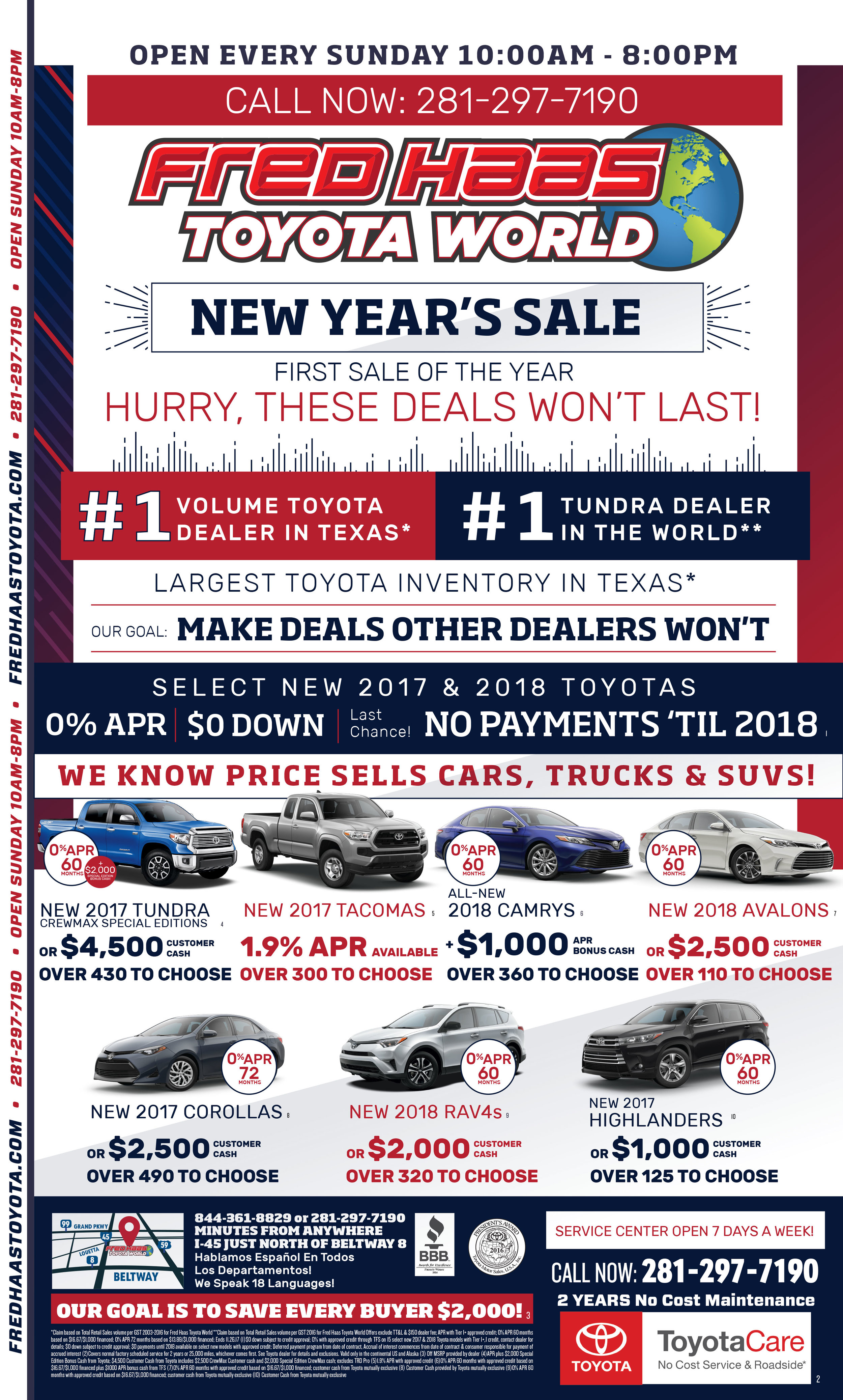 Houston Chronicle Weekly Toyota Ad