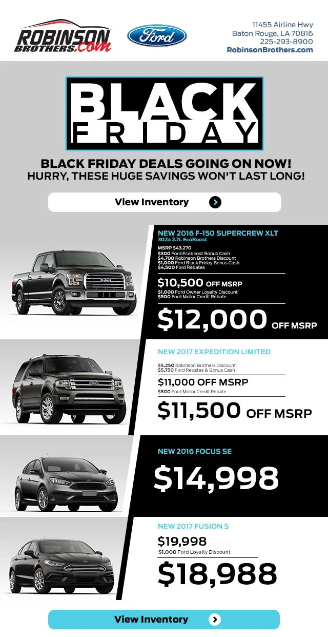 Black Friday Email Blast