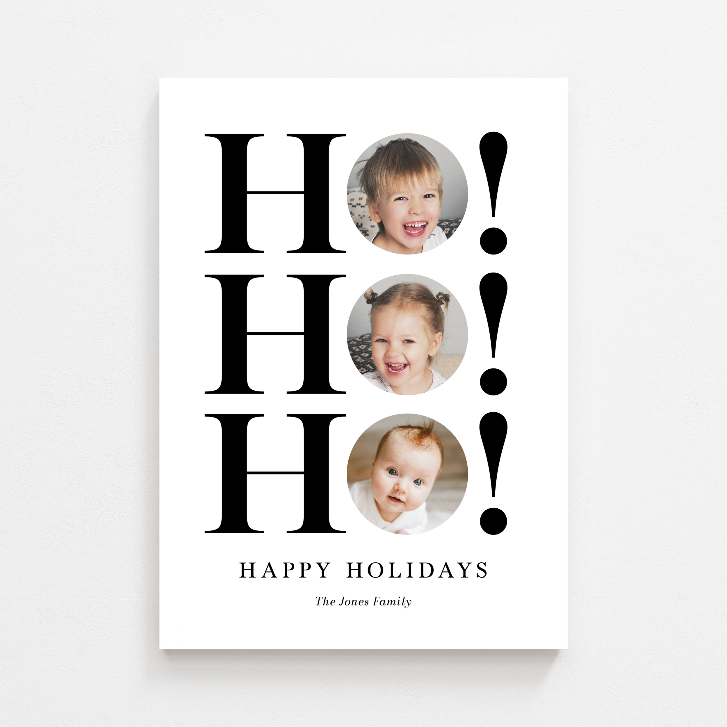 Ho Ho Ho Holidays Photo Card
