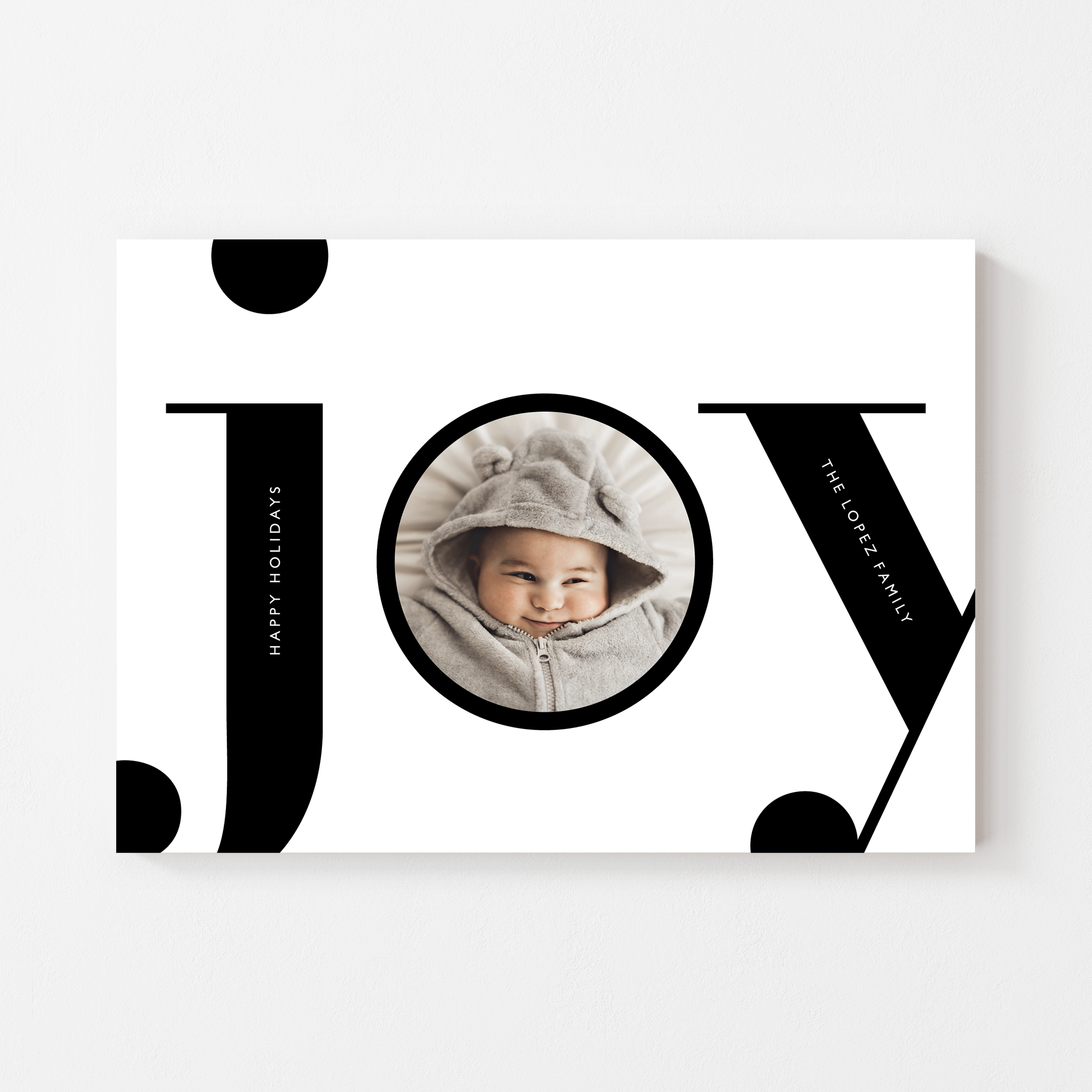 Bold Joy Type Photo Holiday Card