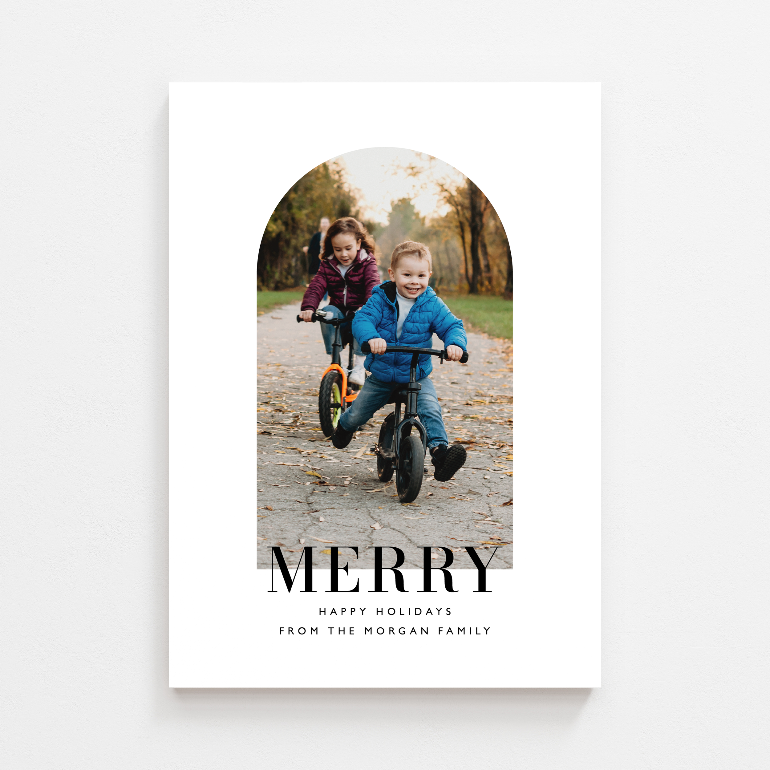 Merry Arch Photo Holiday Card