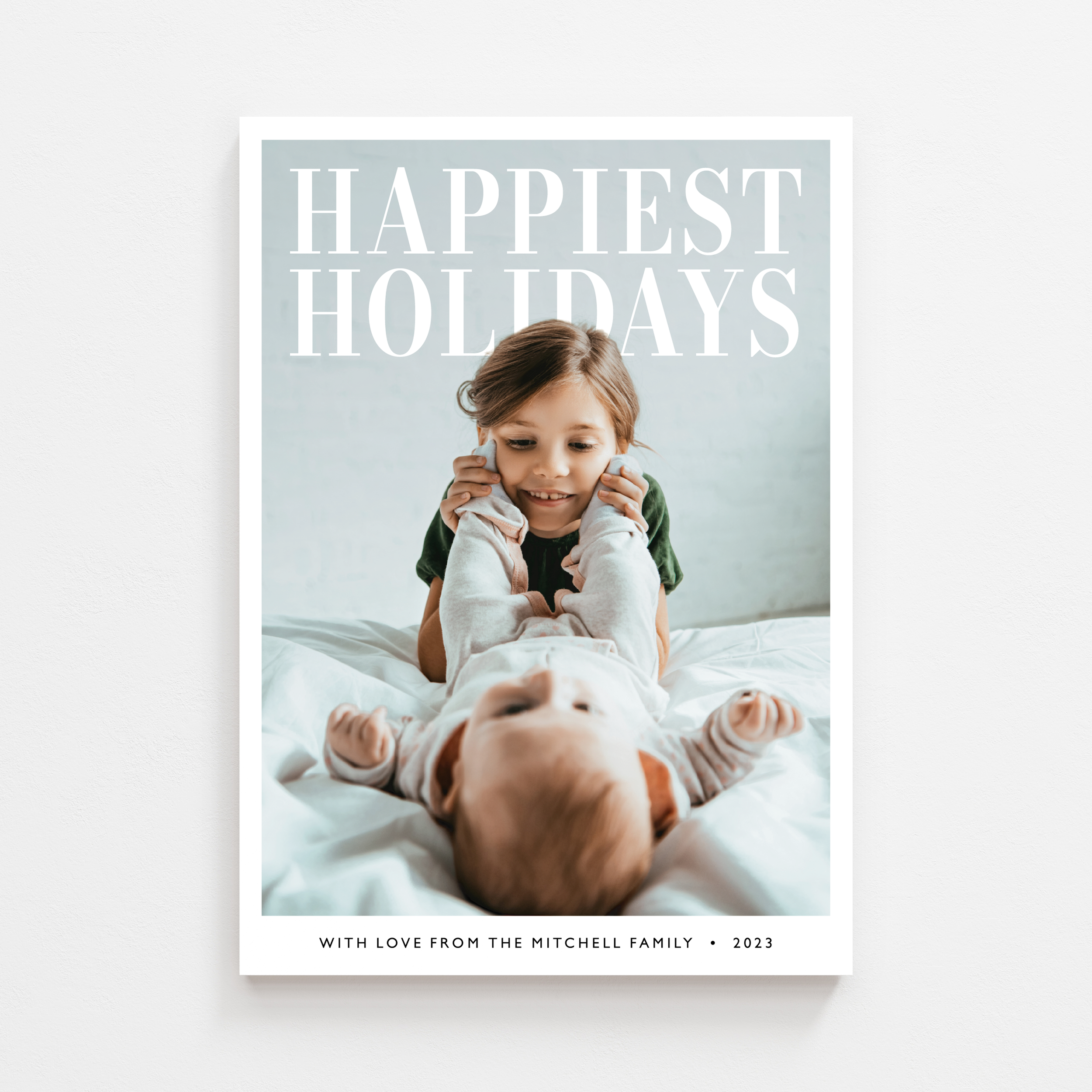 Happiest Holiday Serif Photo Card