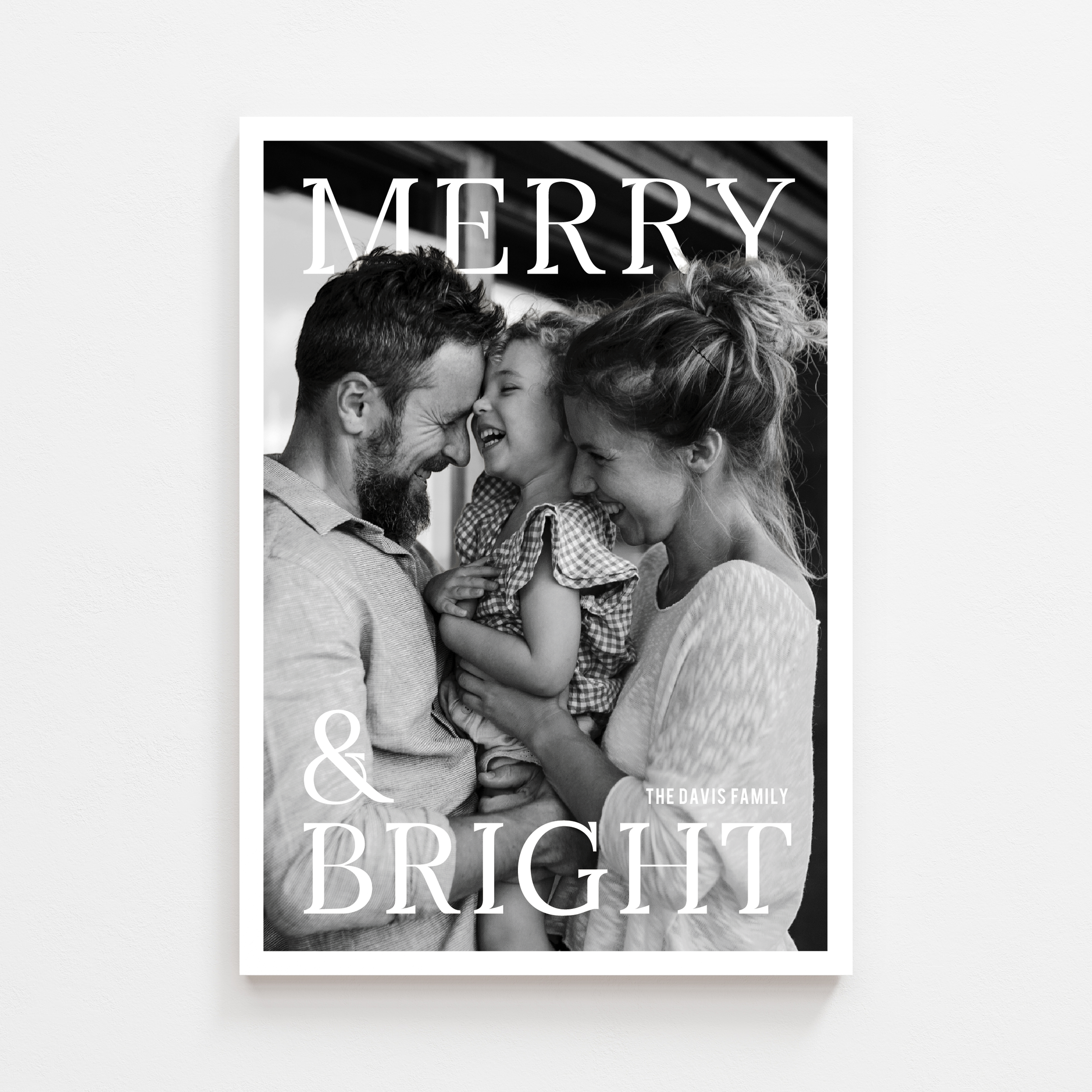 Merry & Bright Holiday Photo Popout Card