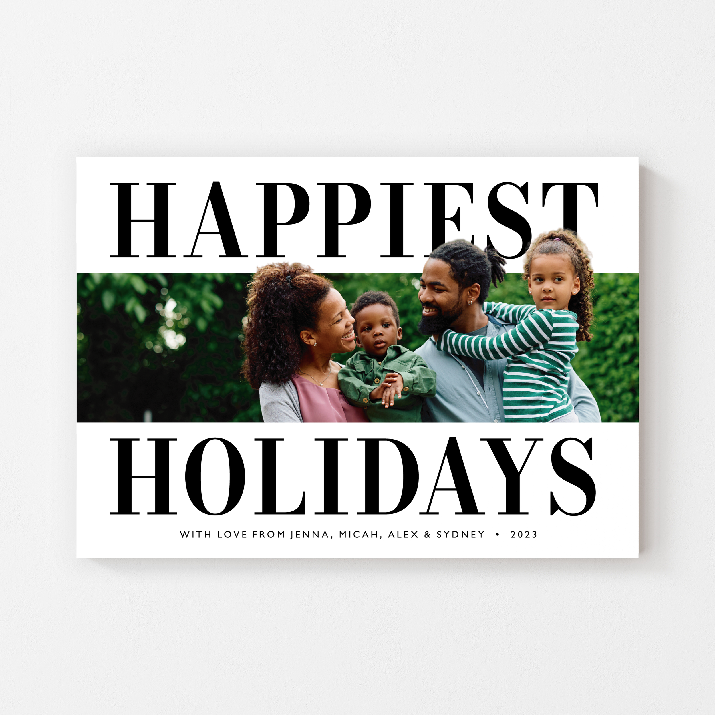Popout Happiest Holidays Photo Card