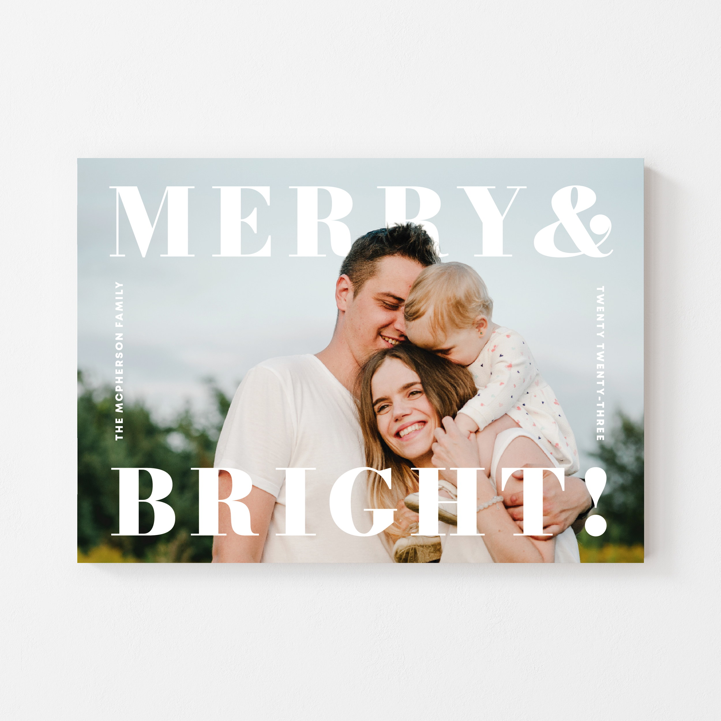 Merry And Bright Holiday Photo Popout Card