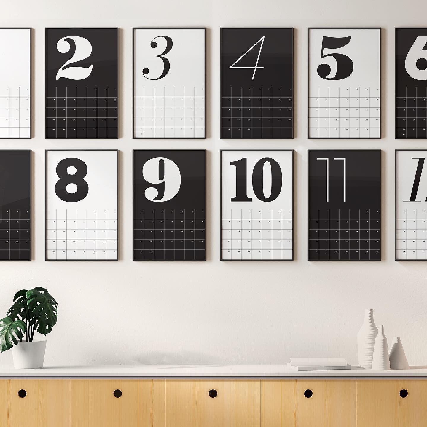 * G I V E A W A Y *  With New Year&rsquo;s Eve just 10 days away, we thought it was the perfect time for a 2024 calendar giveaway! Enter for a chance to win our new 2024 Type Mix Calendar. 

This oversized wall calendar includes 12 pages for each mon