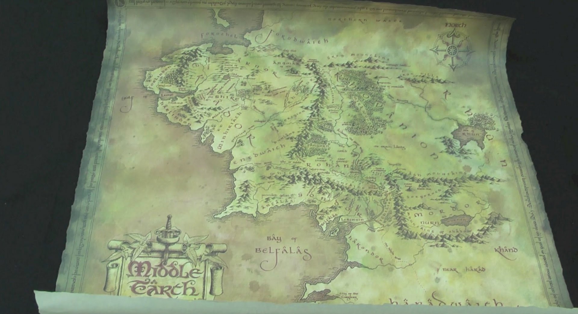 Middle Earth map