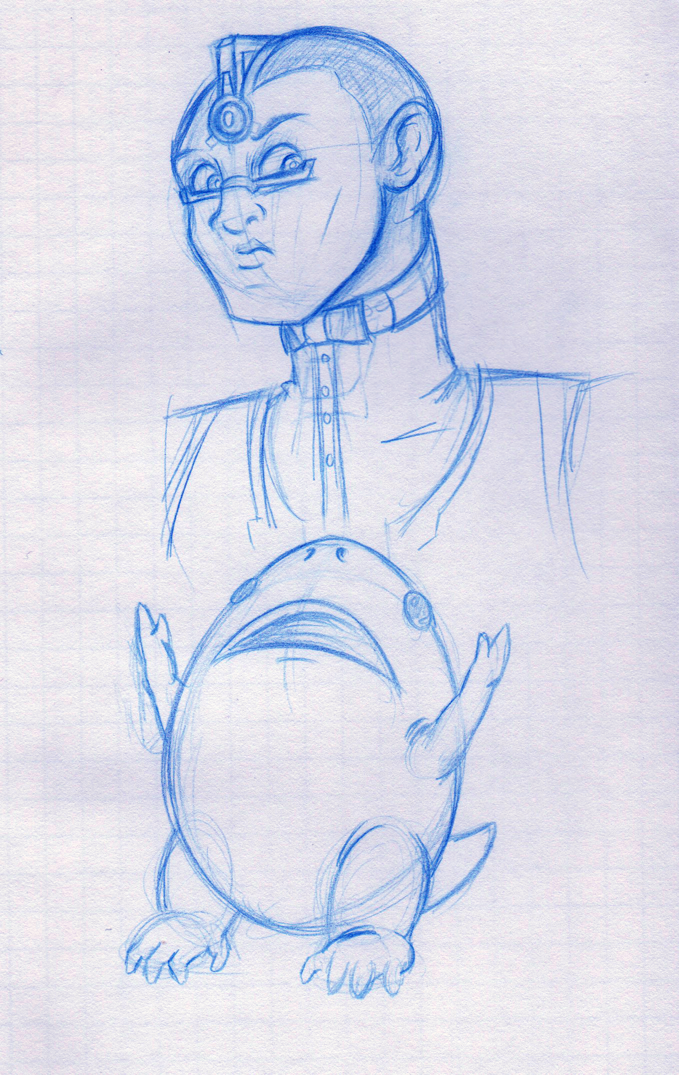 Carson and Waddly Egg-shaped Dude