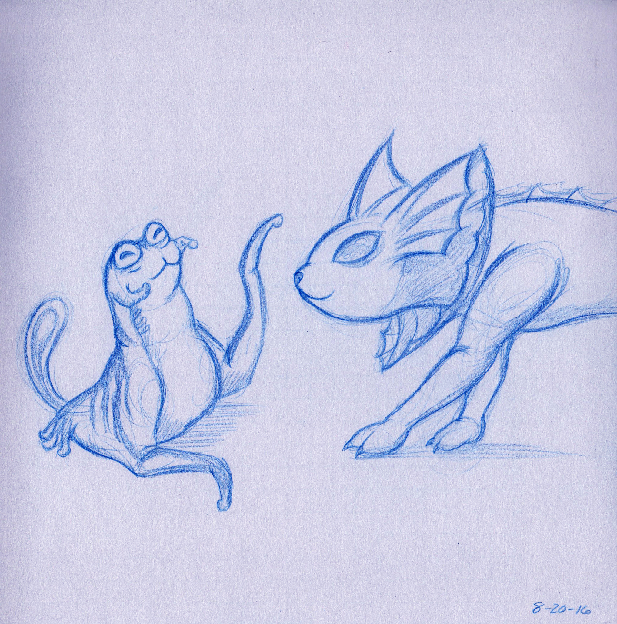 Meon meets Vaporeon 8-20-16