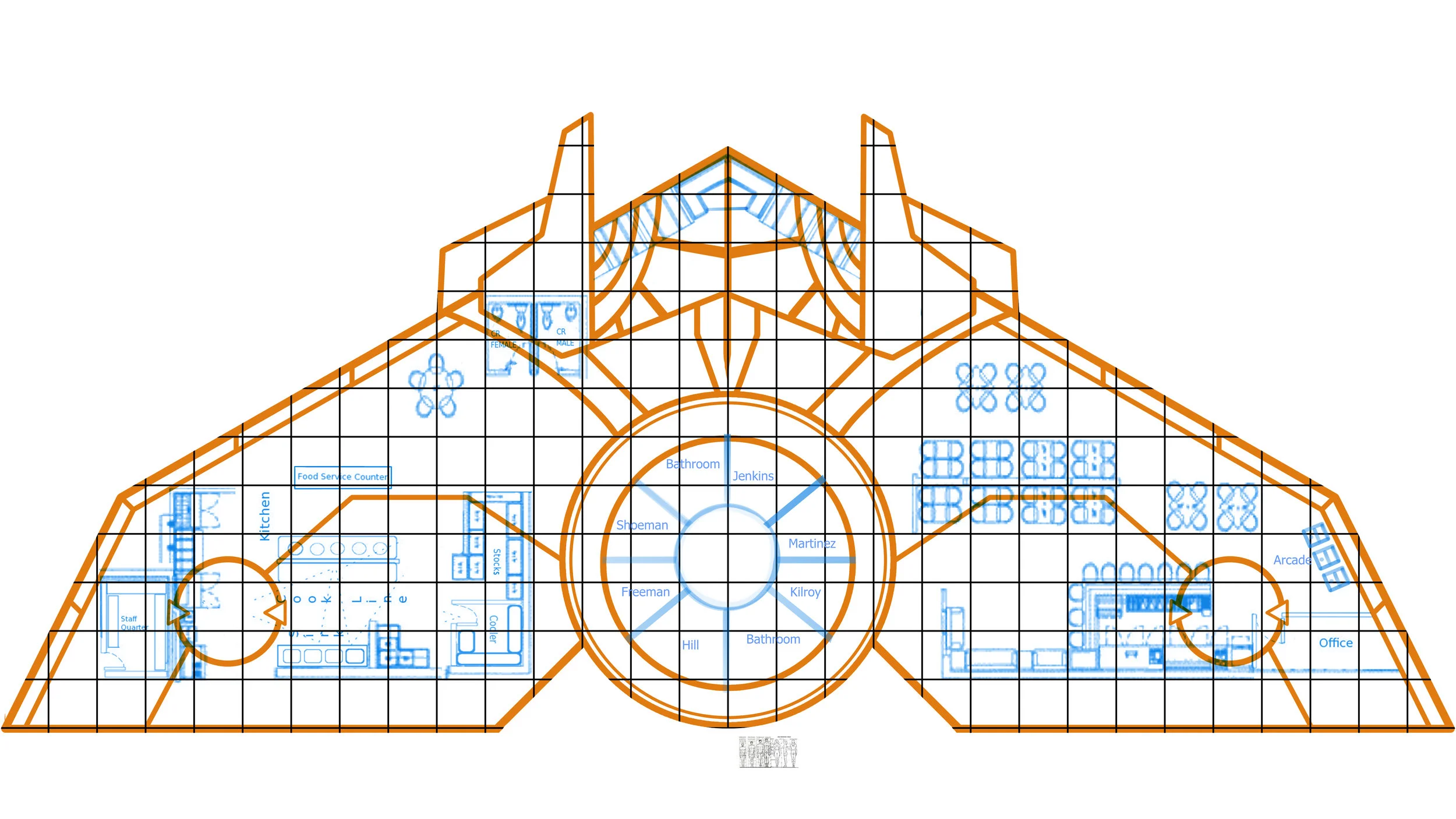 F@nService Diner floorplan