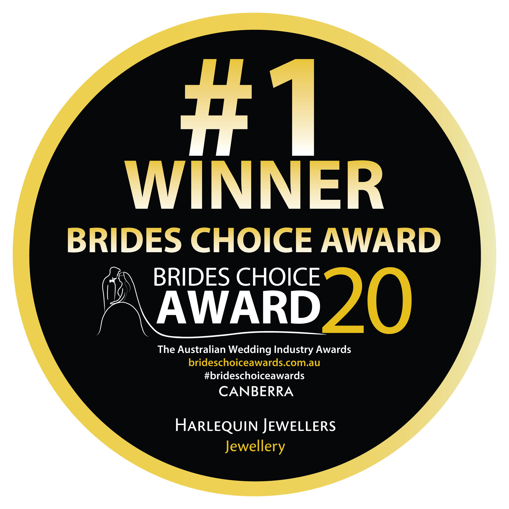 Canberra Brides Choice Awards jeweller category winner 2020 Harlequin Jewellers