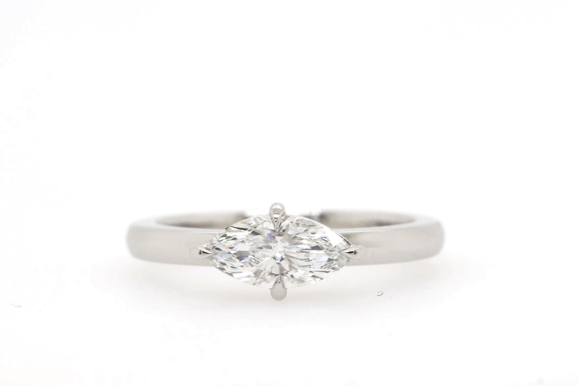 Marquise diamond engagement ring