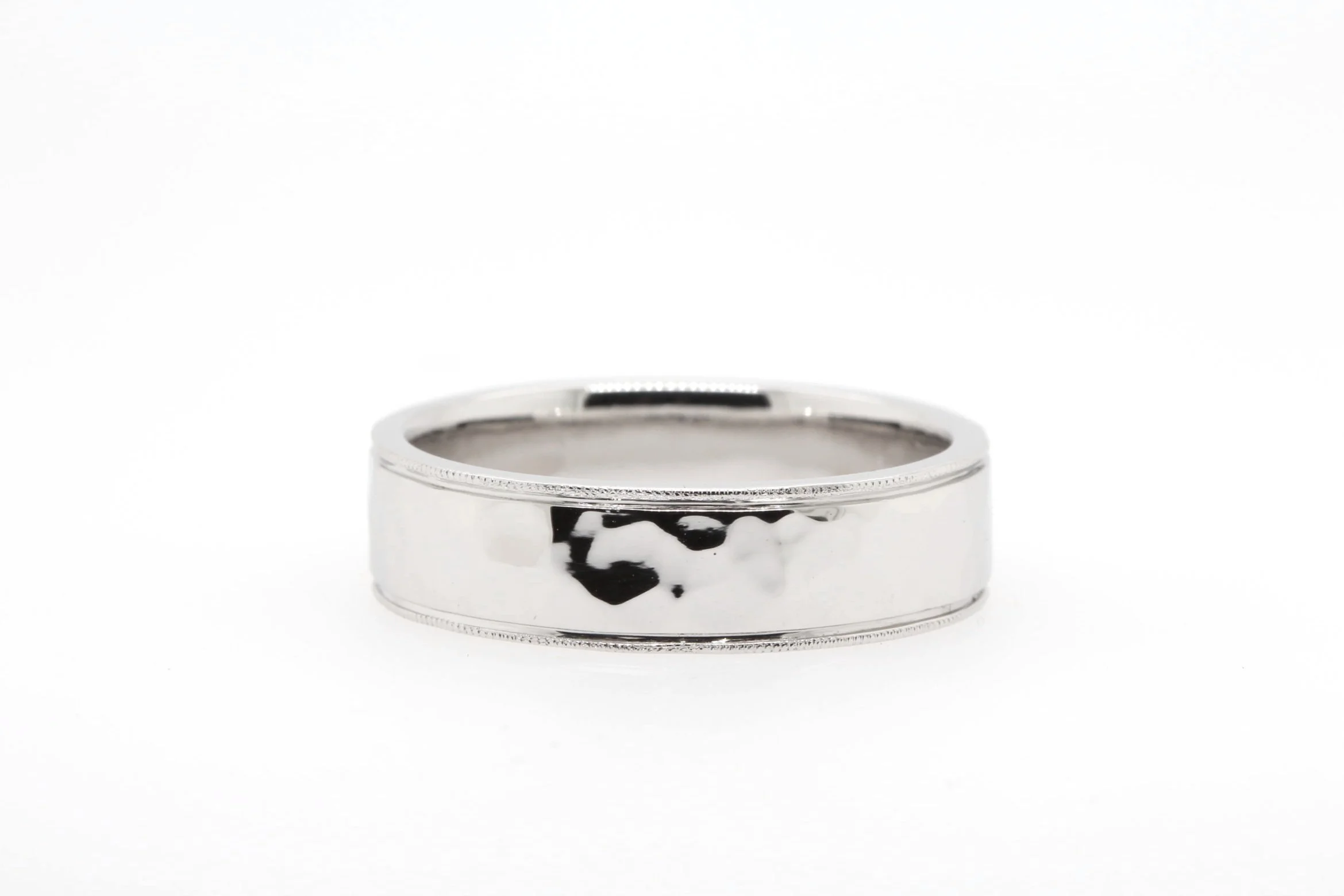 Hammered Milgrain Ring