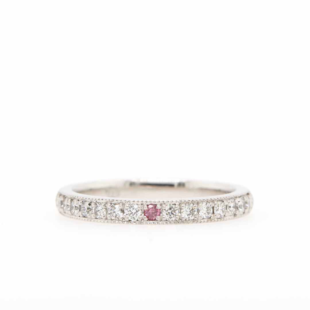 Pink and White Diamond Band