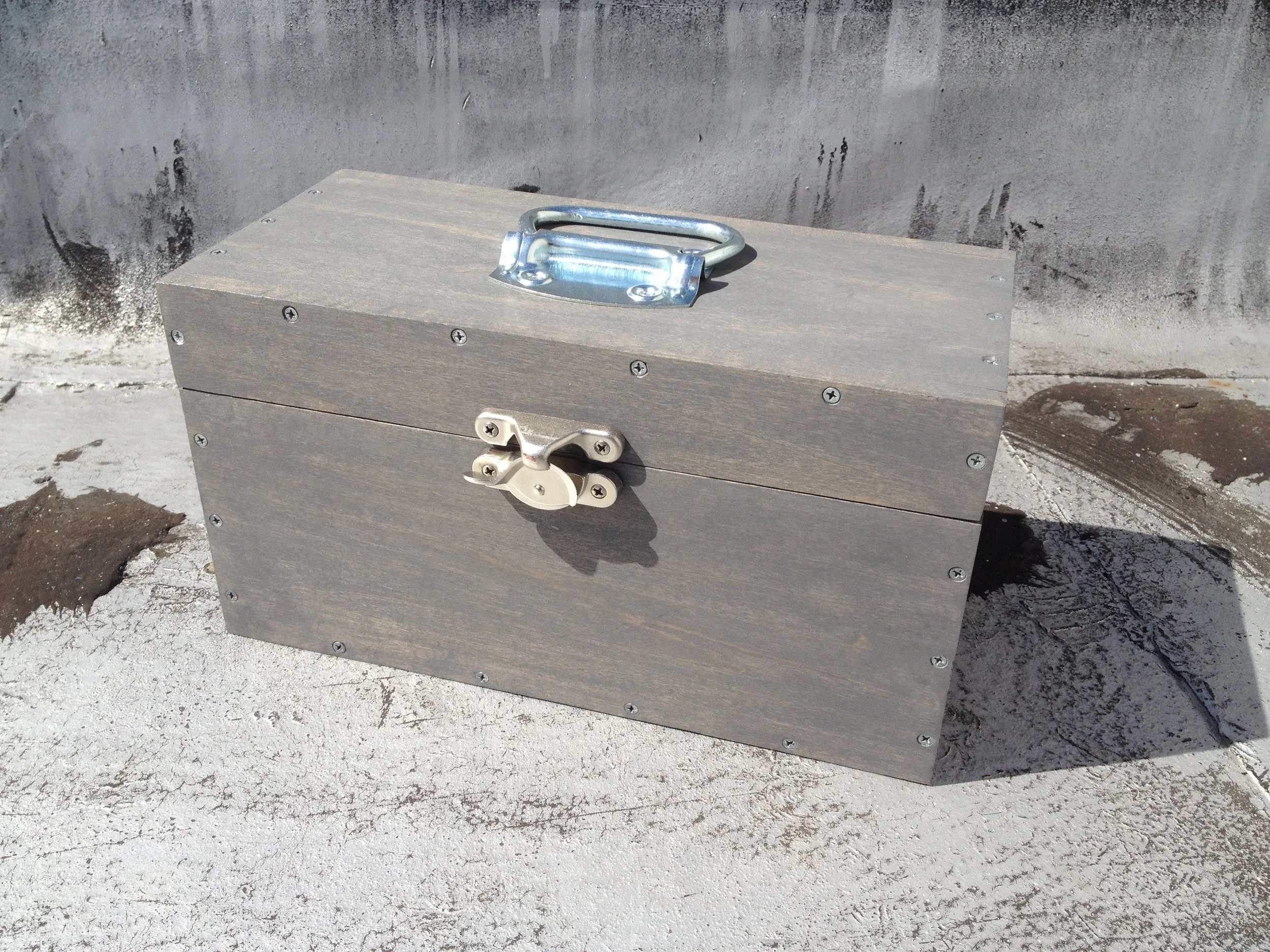 Wooden toolbox
