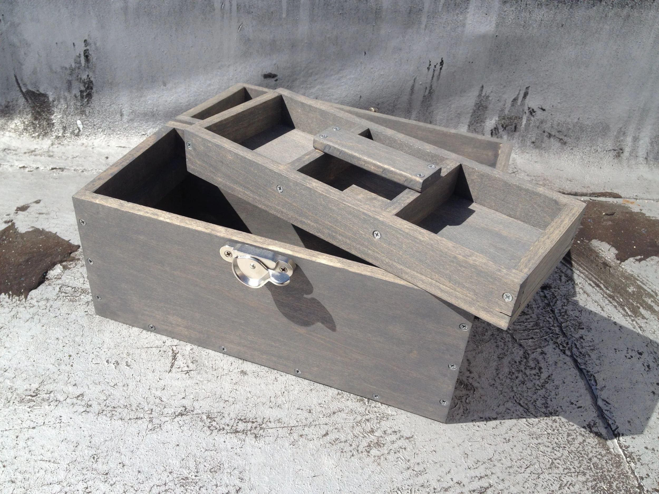 Wooden toolbox