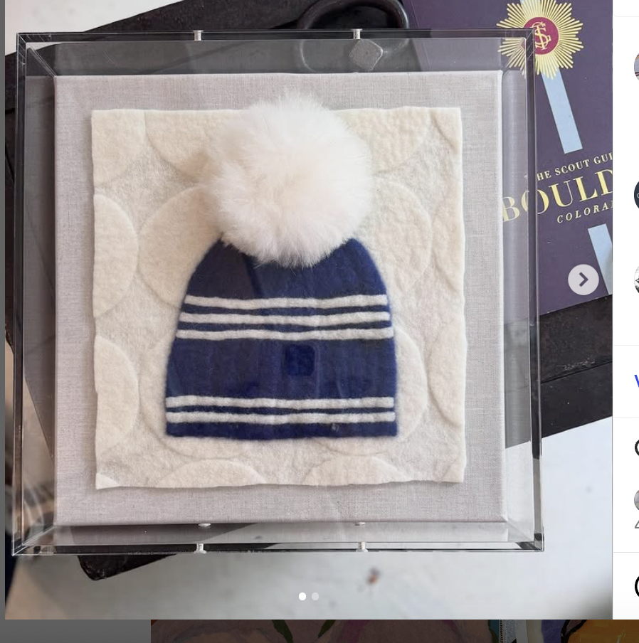 Navy Hat 12x12