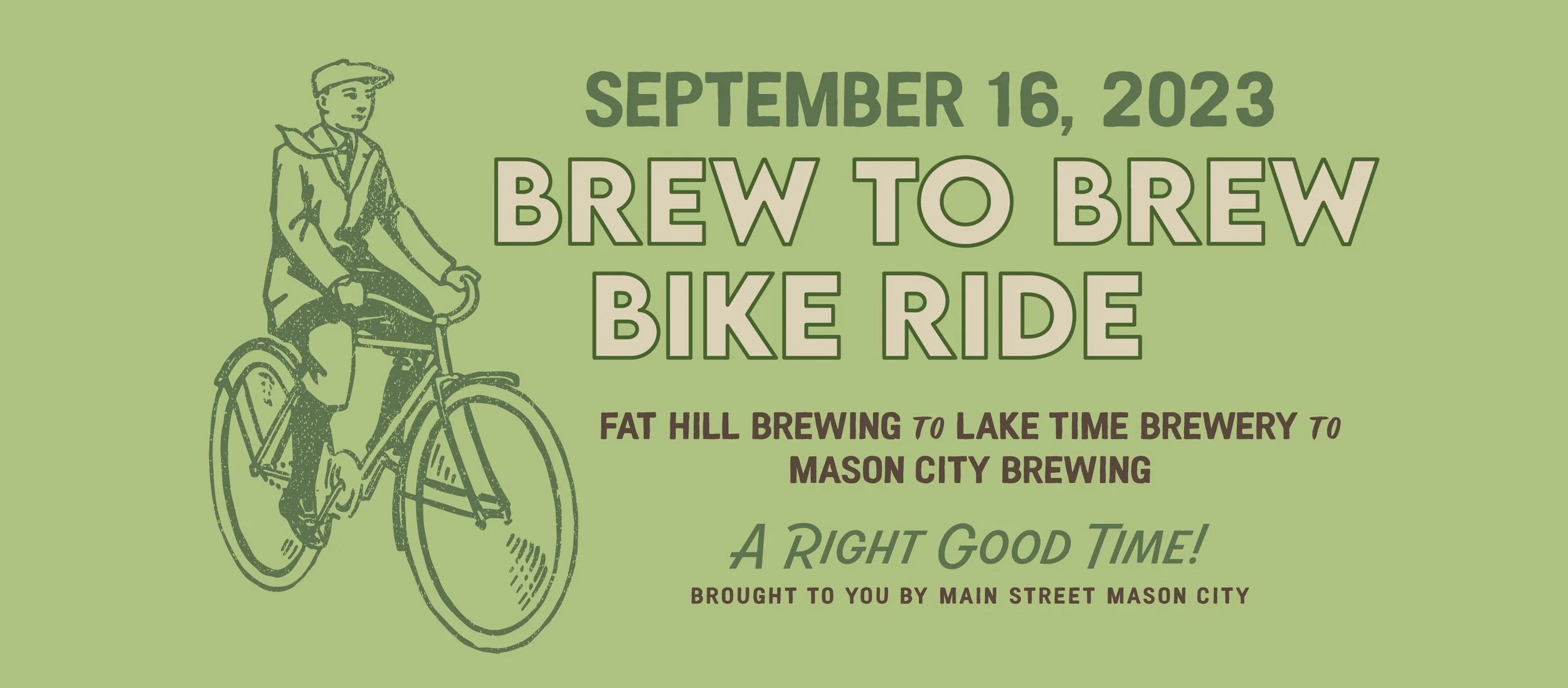 Brew To Brew Bike Ride — Main Street Mason City