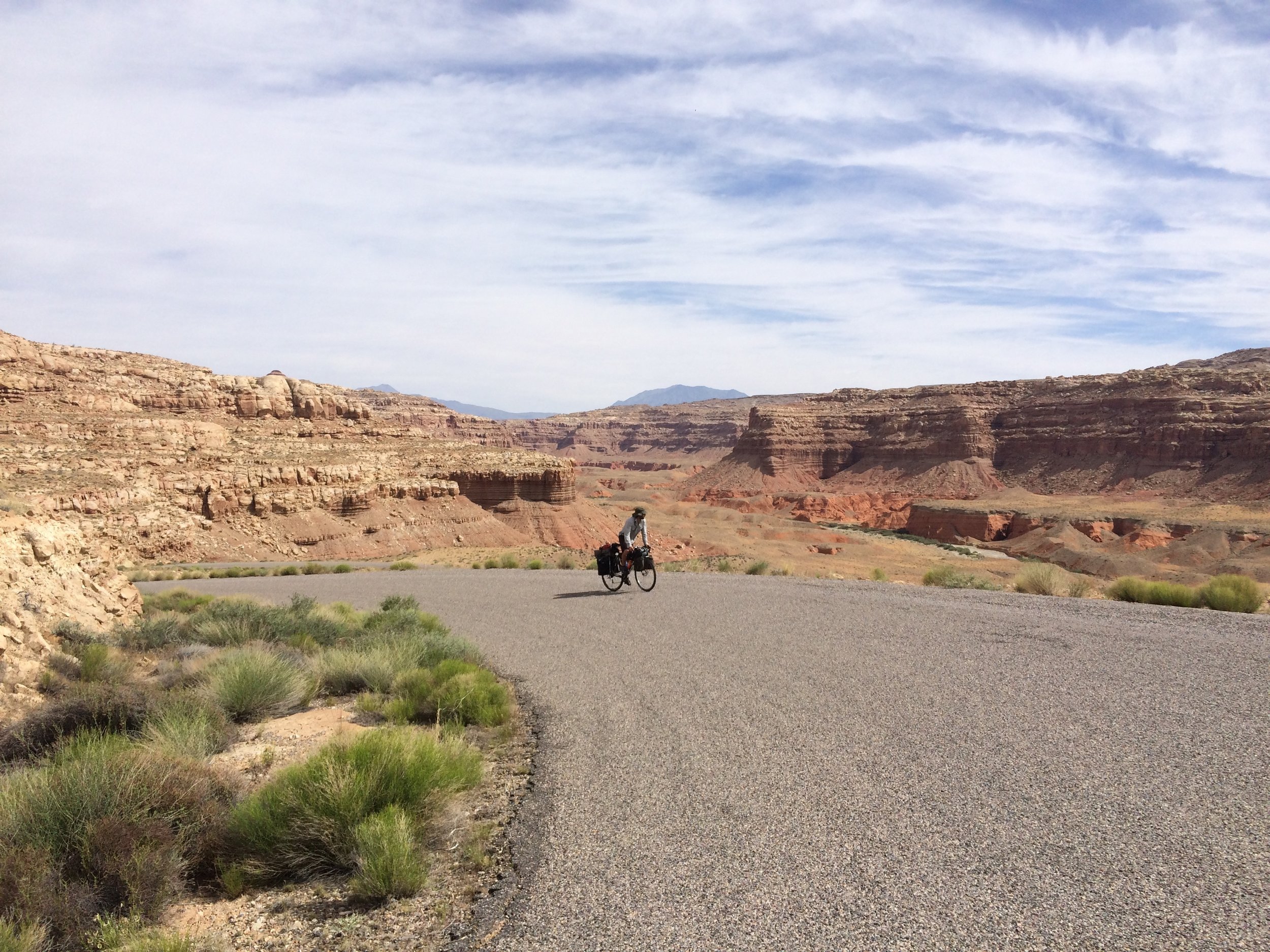 Ross ascending the Burr Trail