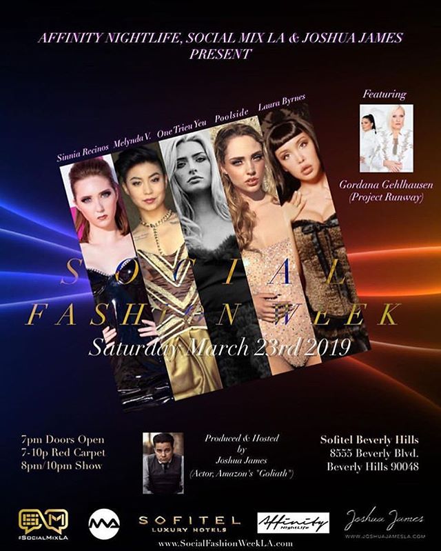 Countdown to it! #socialfashionweek #lafw #melyndavalera #fashionshow #fashionweek #couture #fashion #runway #model
