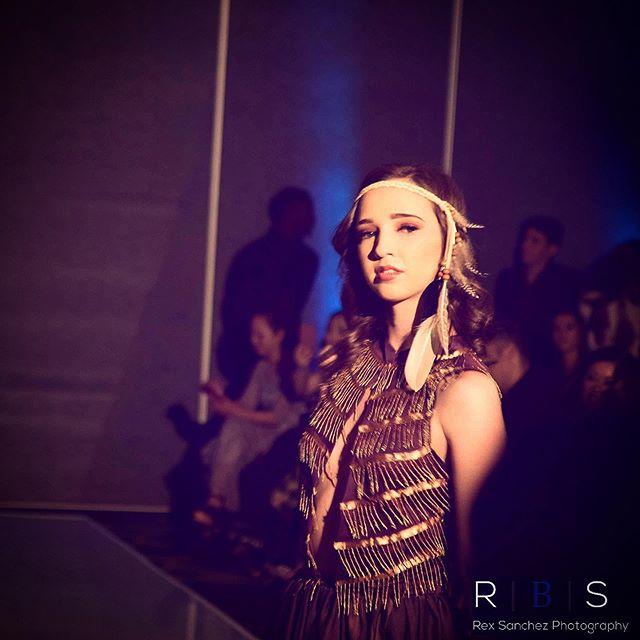 A little throwback to LAFW, featuring our look celebrating Native American Culture. #seeds #lafw #socialfashionweek #joshuajames #melyndavalera #fashion #couture