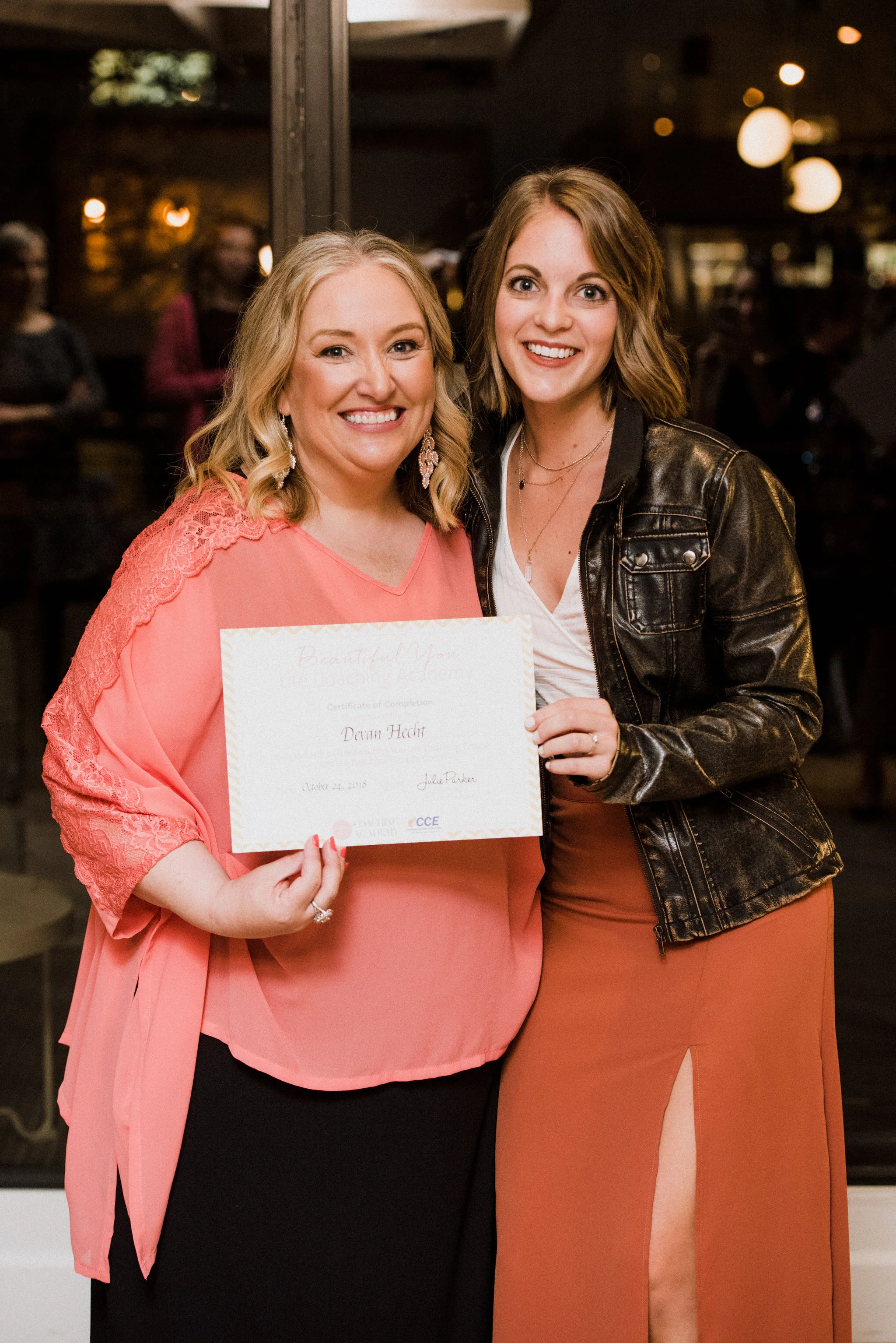 Photo of me with head coach Julie Parker in Vancouver, Canada at an Inspiration Day. Photo taken by Ronnie Lee Photography.