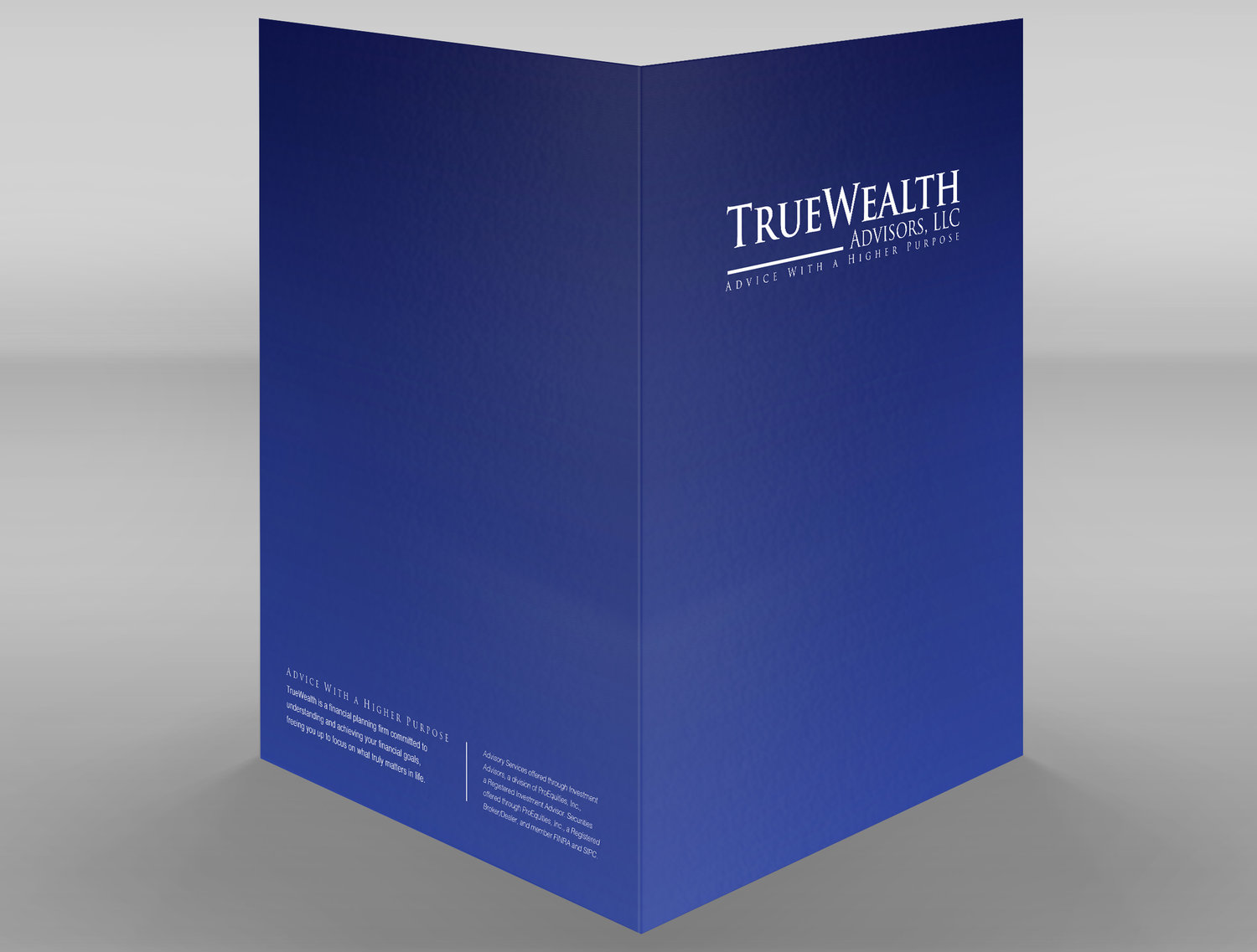TrueWealth Advisors, LLC: Pocket Folder Front & Back