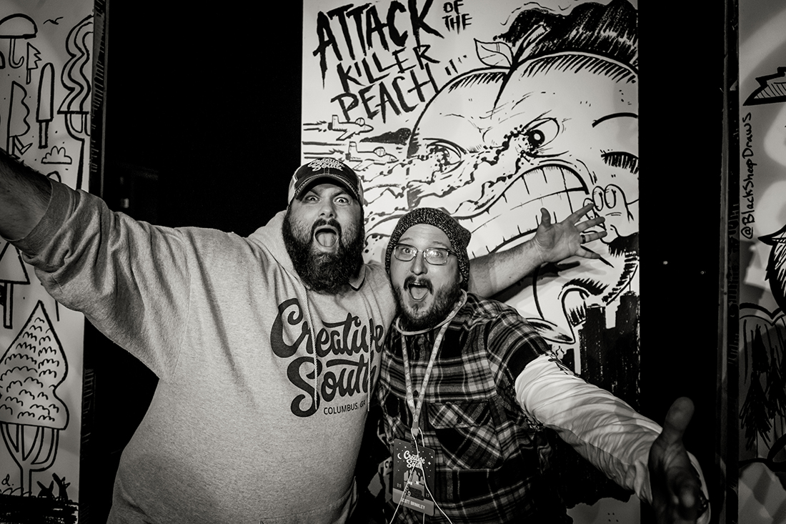 Mike Jones and 2017 Ink Wars Champion Scott Brinkley.