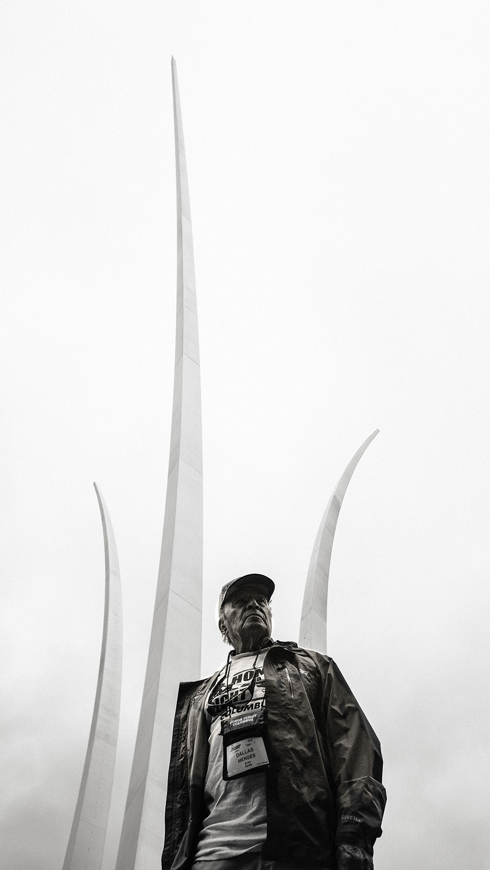 My Dad, Dallas James Menges, in Washington, D.C. on May 13, 2017 during Honor Flight day. Fujifilm XT-2, Acros filter, 16mm WR lens. 
